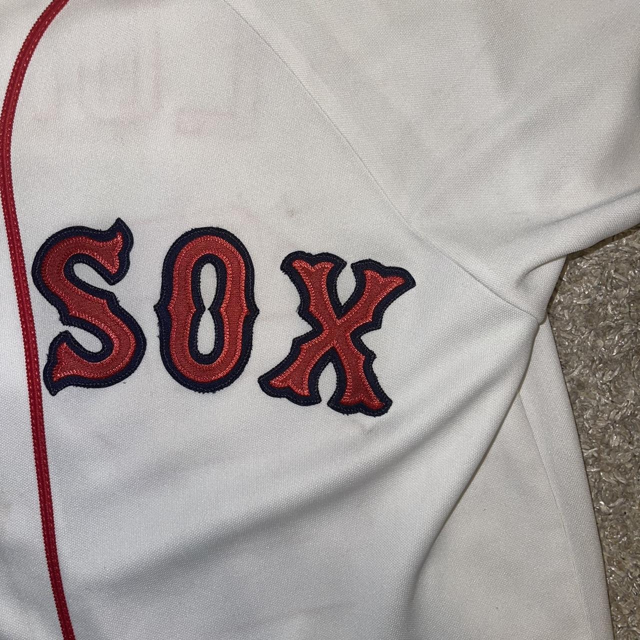 Vintage 2000s Red Sox Mike Lowell Jersey Small - Depop