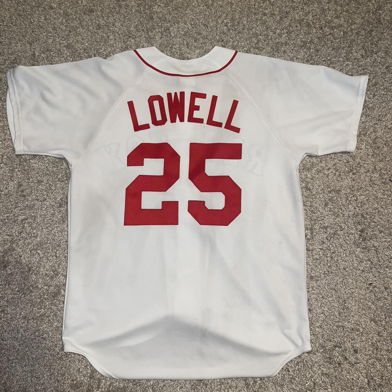 Vintage 2000s Red Sox Mike Lowell Jersey Small - Depop