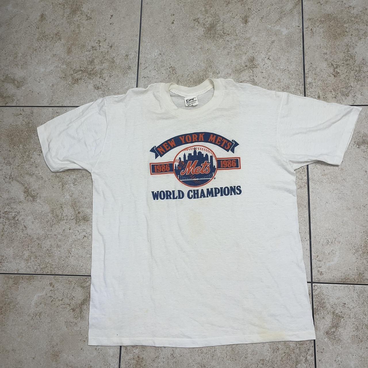 Vintage New York Mets 1986 World Champs Shirt Size Medium