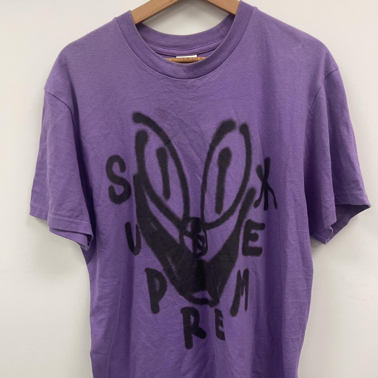 Supreme Smile Tee Purple Size Med FW18 supreme