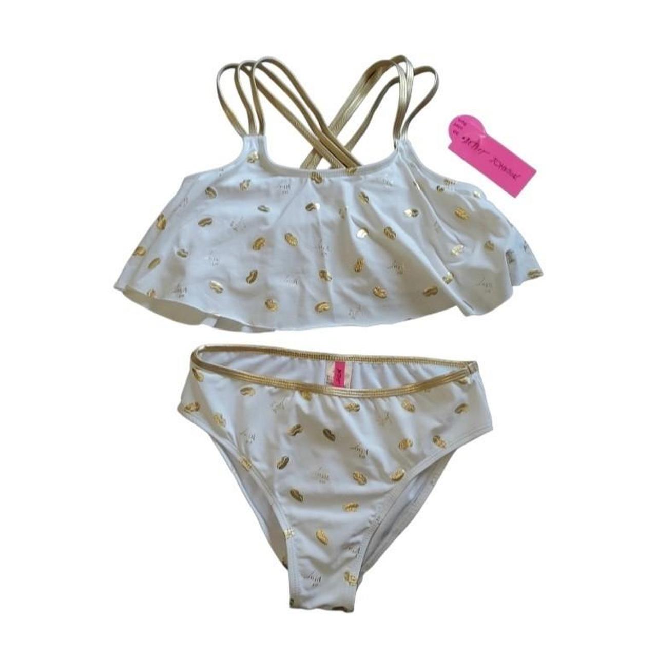 Girls Betsey Johnson Bathing Suit With Matching Top Depop