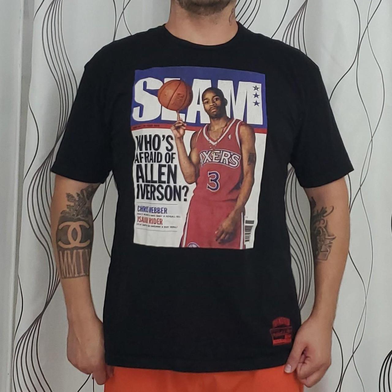 Mitchell Ness Men's T-shirt Black XL – Allen Iverson