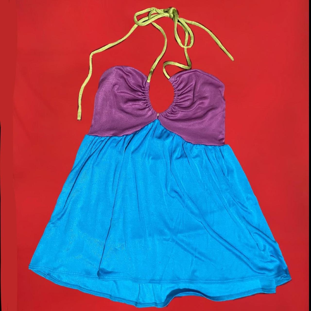 Dolls Kill Women's Purple and Blue Top