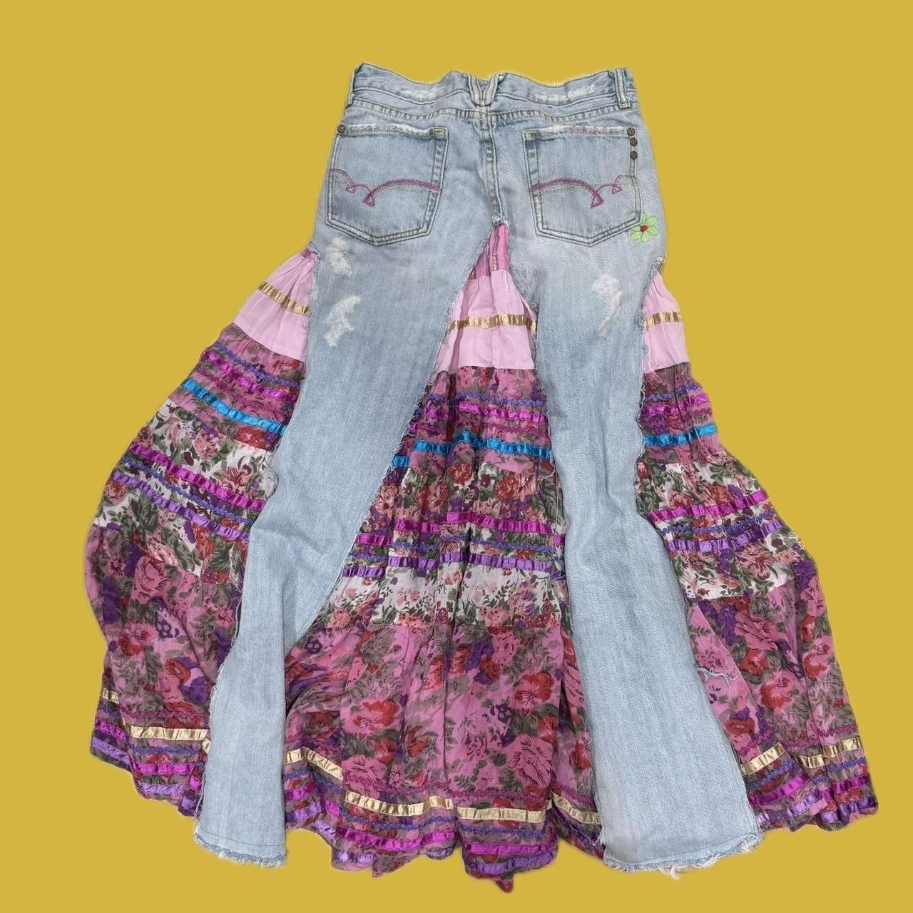 Vintage Miss Me embroidered maxi skirt size 27. Msg... - Depop