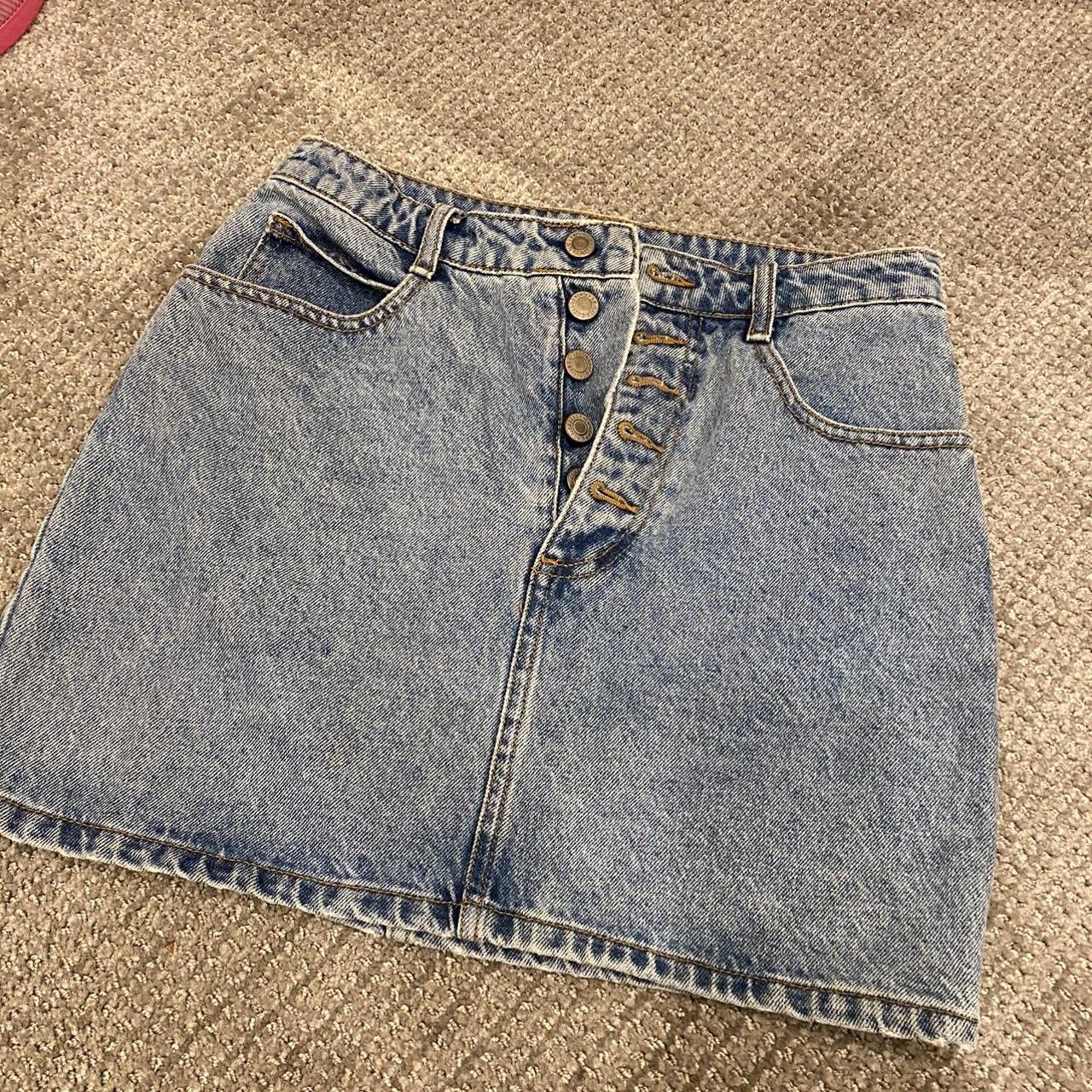 J. Galt (Brandy Melville) One size Jean Skirt.... Depop
