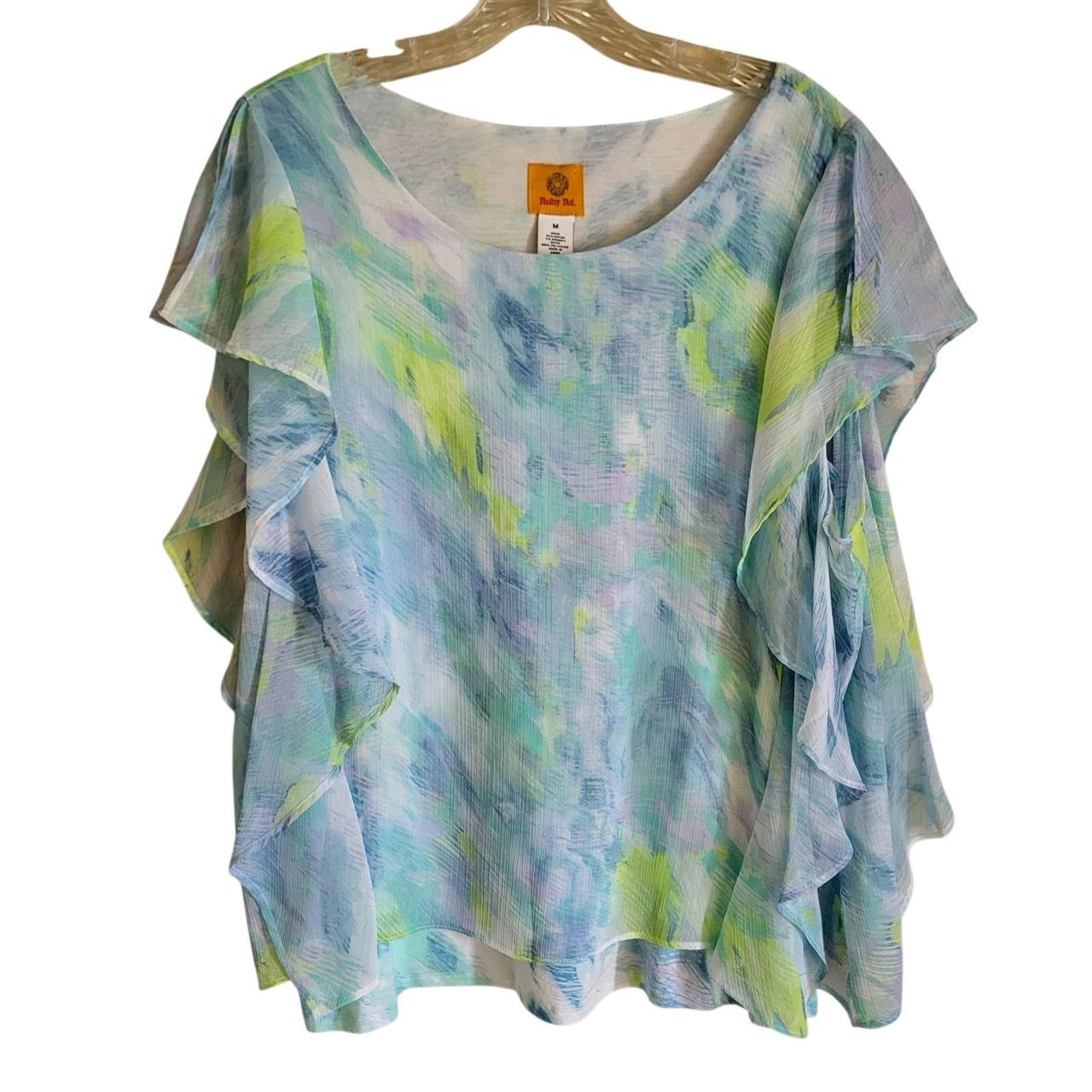 Ruby Rd. Women's Blouse - Blue - M – Ruby Rd Top … - image 1