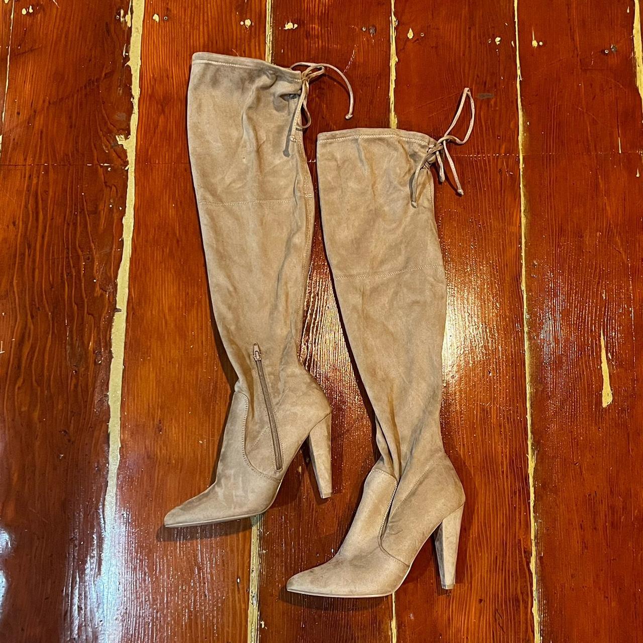 faux suede over the knee boots forever 21