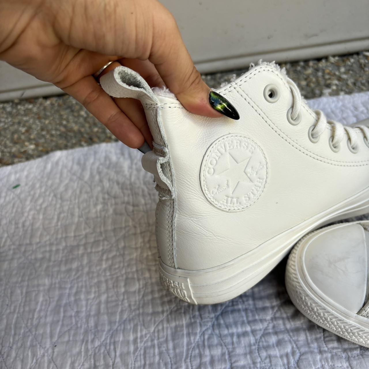 White leather chucks karen nz