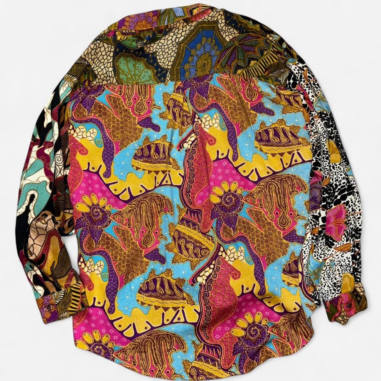 Women's Shirt - Multi/Brown - L – Code zero Multi… - image 2