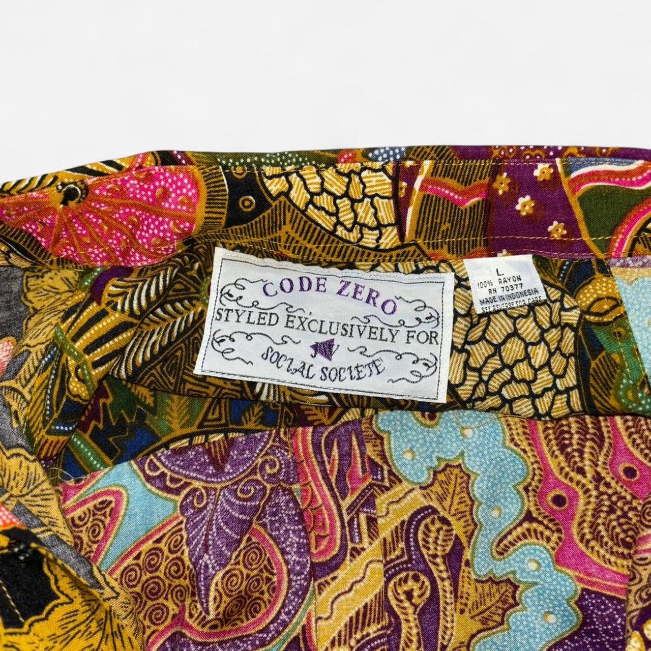 Women's Shirt - Multi/Brown - L – Code zero Multi… - image 3