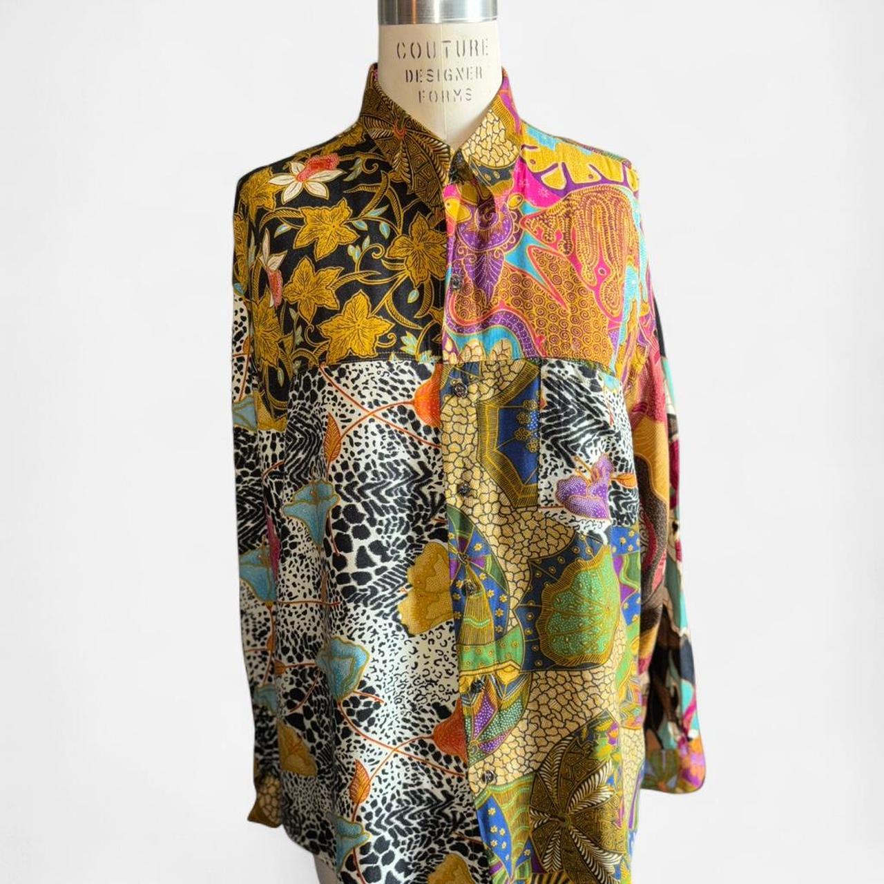 Women's Shirt - Multi/Brown - L – Code zero Multi… - image 4