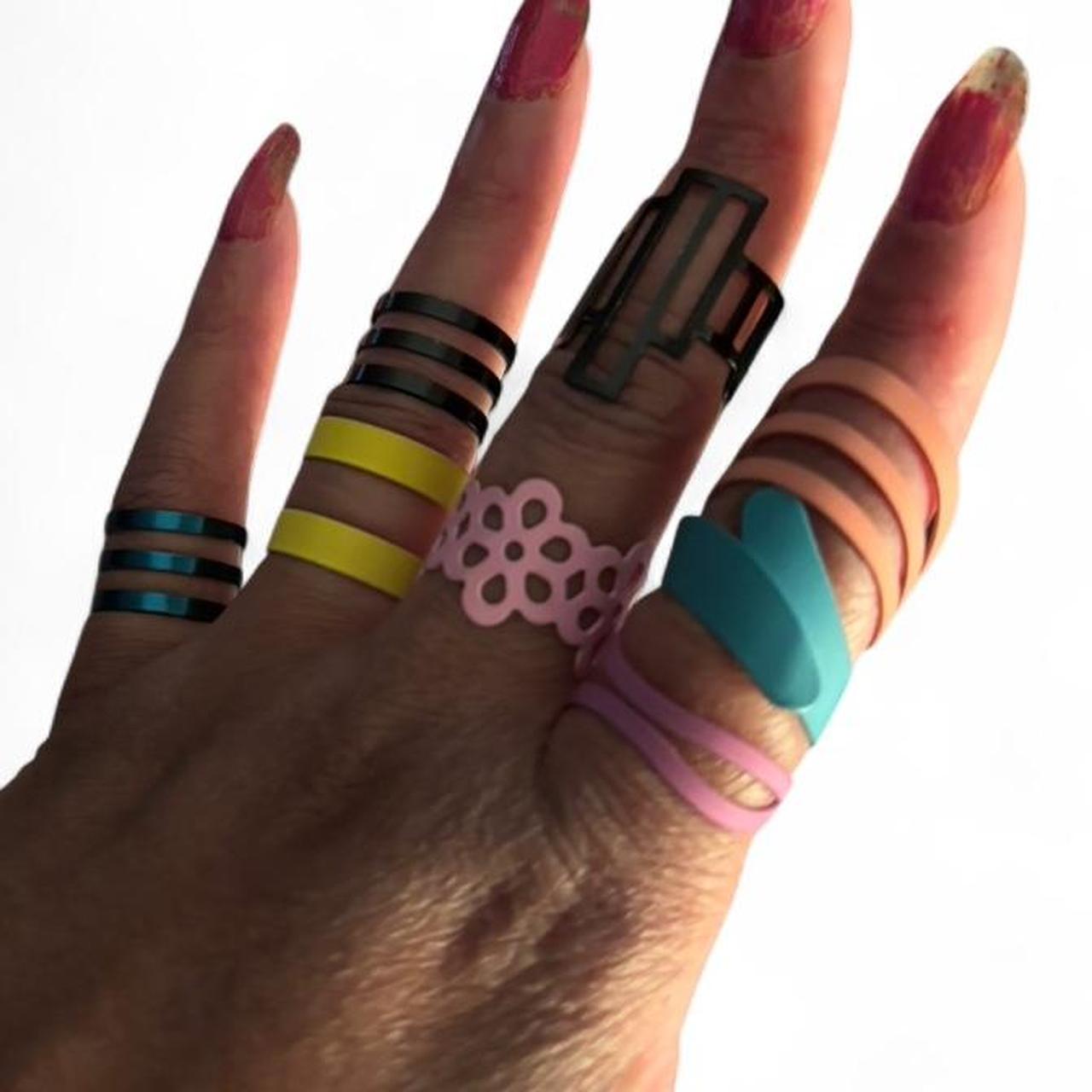 Preloved Women's Ring - Multi – Multi colored adj… - image 3