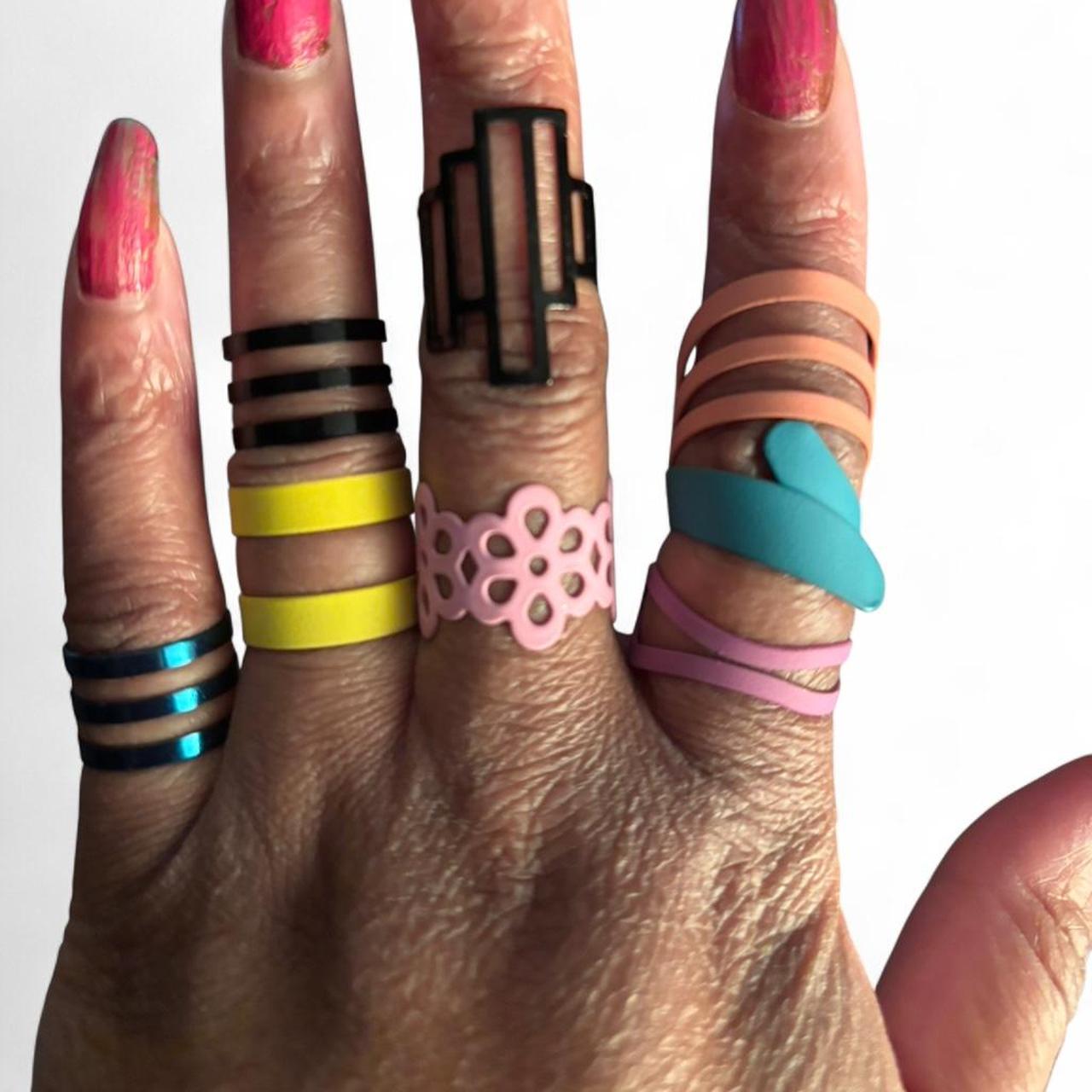 Preloved Women's Ring - Multi – Multi colored adj… - image 1