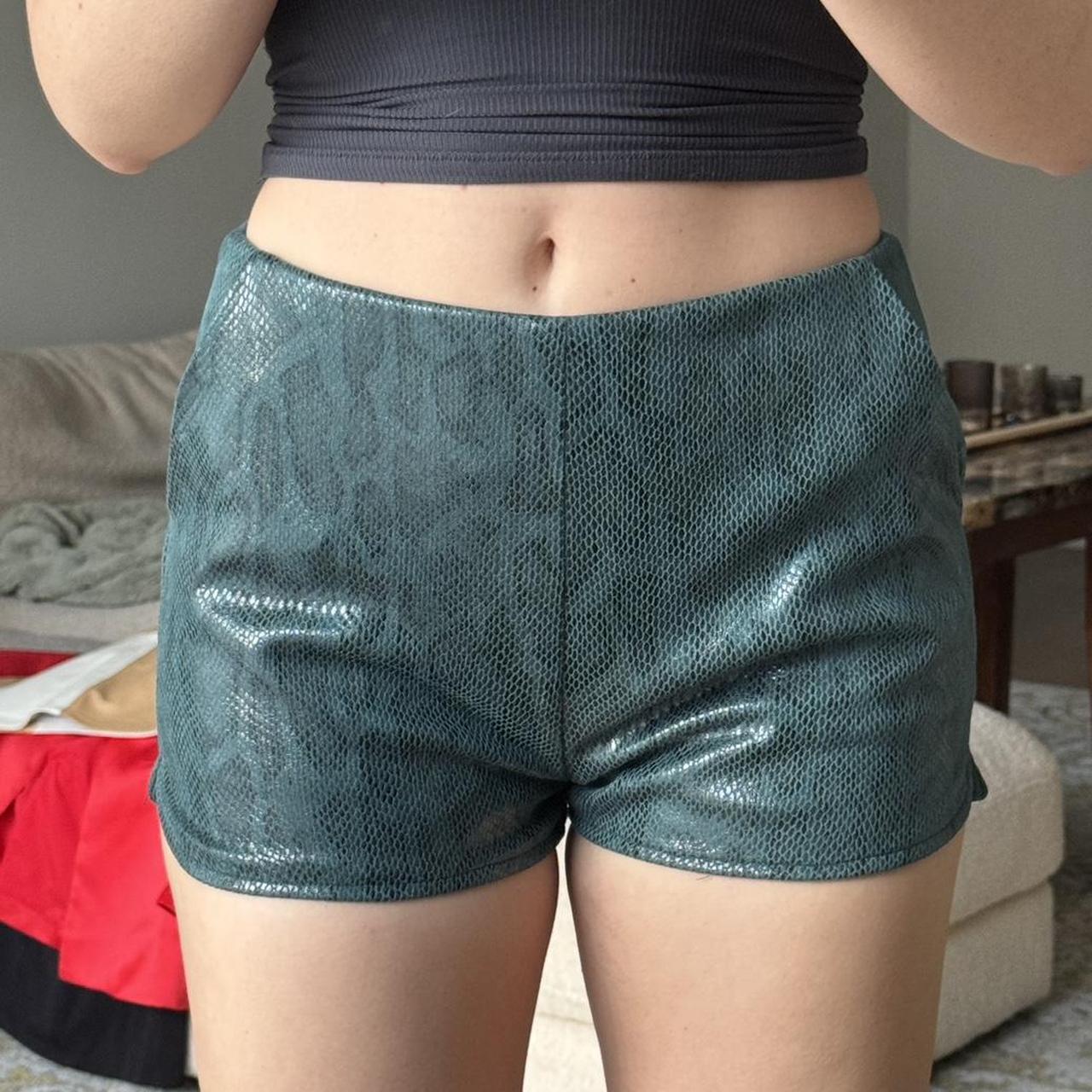 Green biker shorts from Lovers and Friendw from - Depop