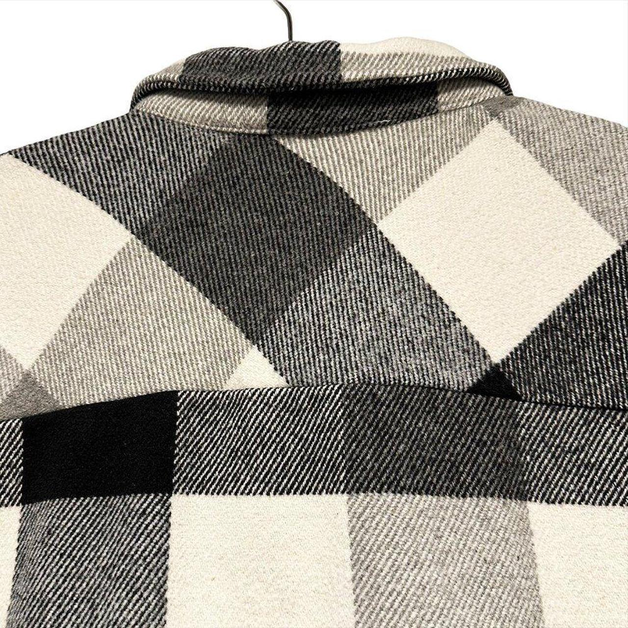 Source Unknown Women's Shacket Jacket - White/Bla… - image 5