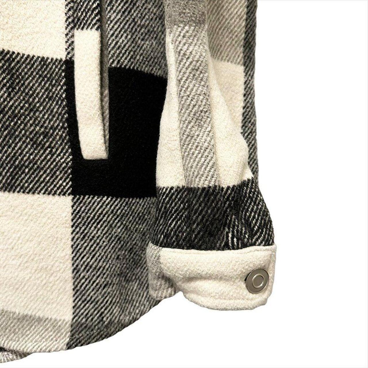 Source Unknown Women's Shacket Jacket - White/Bla… - image 3