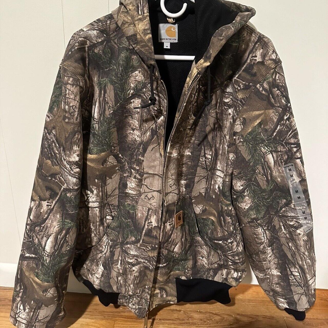 Realtree Camo Carhartt Active Jacket J220 J130 Size... - Depop