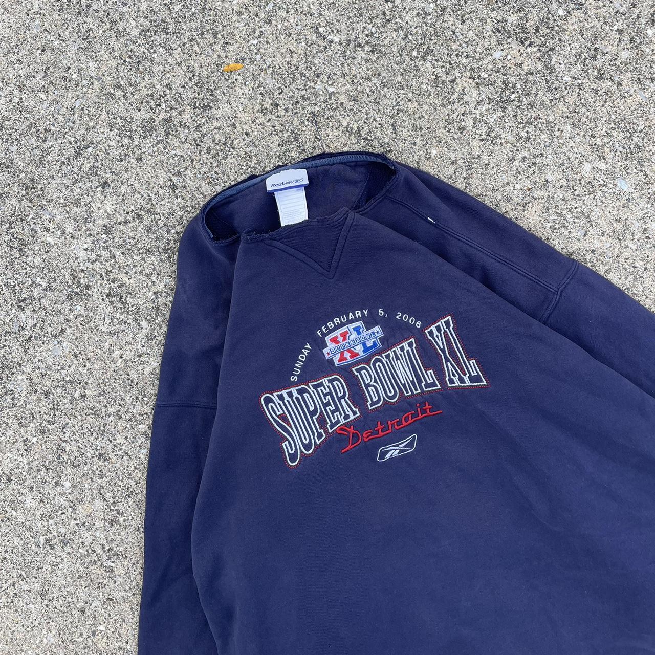 Vintage 00s Cotton Navy Reebok Super Bowl Champions Sweatshirt