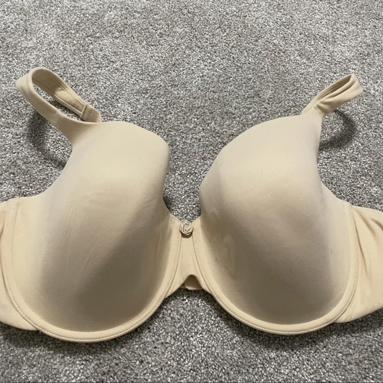 Dominique Women's Tan Bra | Depop