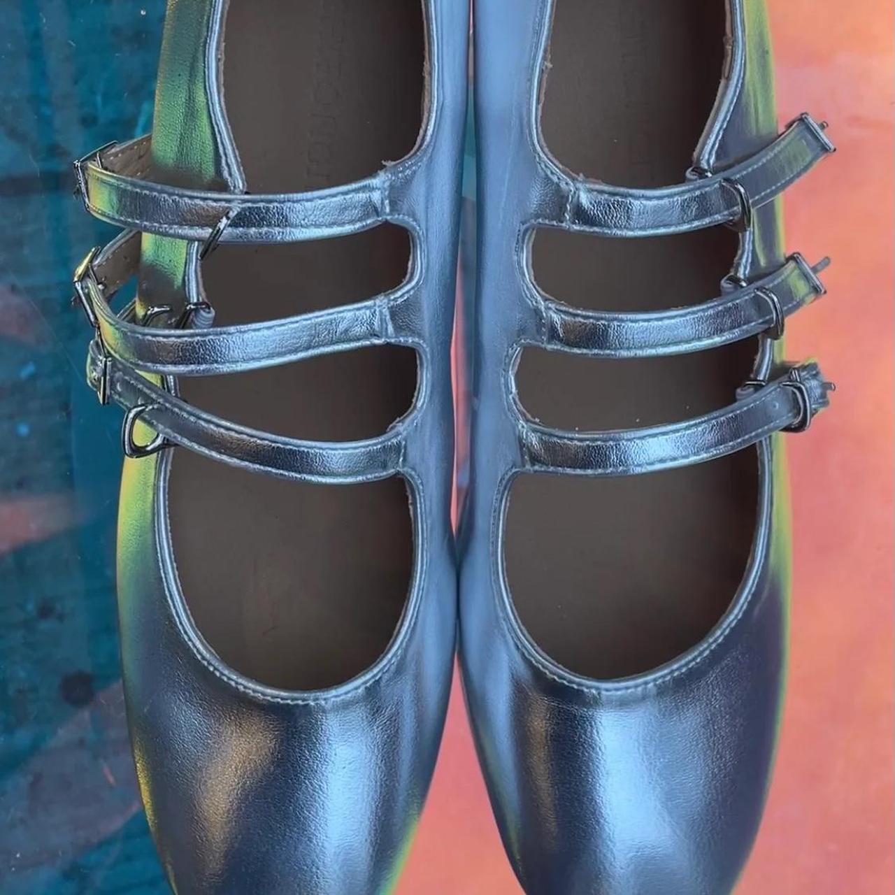 silver mary jane heels