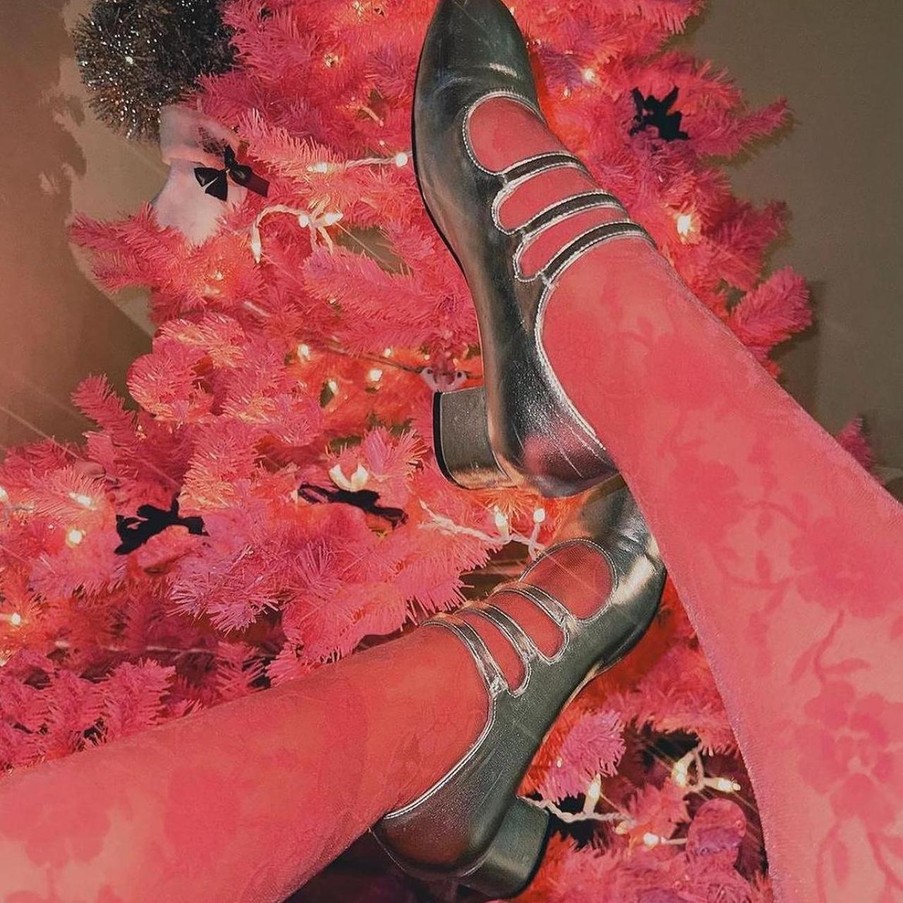 silver mary jane heels