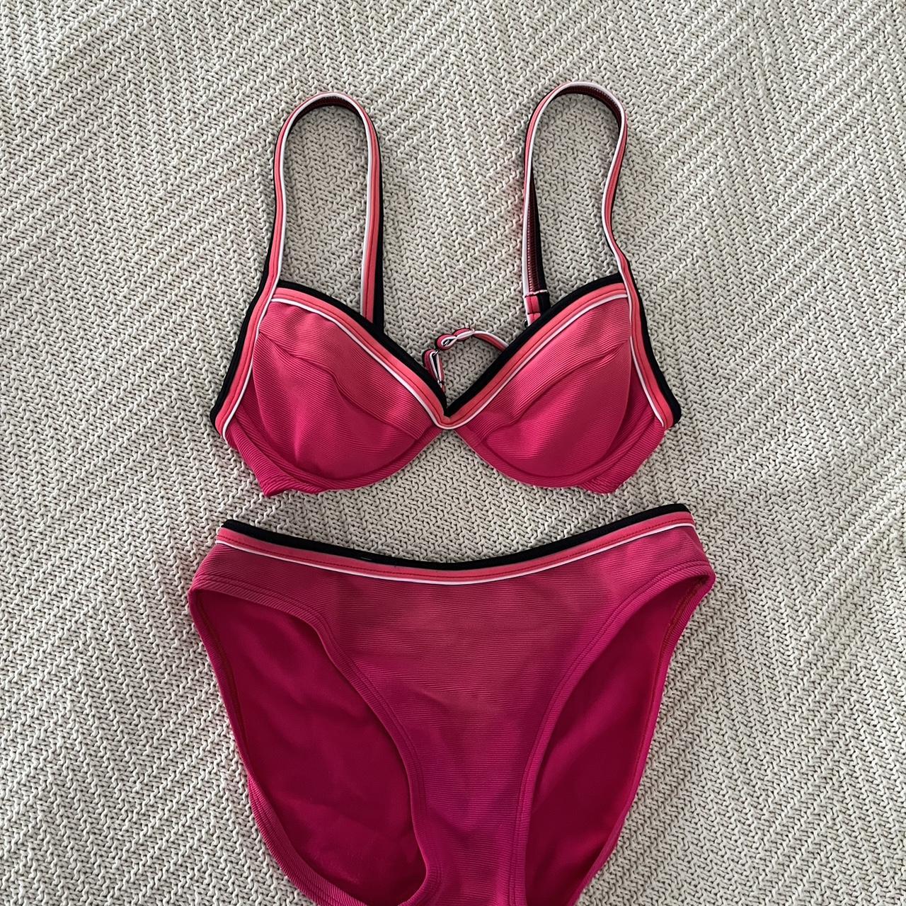 JAG Women's Pink and Navy Bikinis-and-tankini-sets