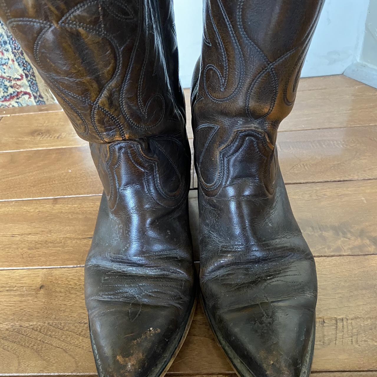 50s-60s handmade boots cats paw heel. Size 6.5D... - Depop