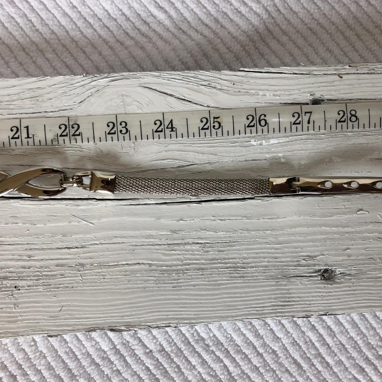 thin silver belt