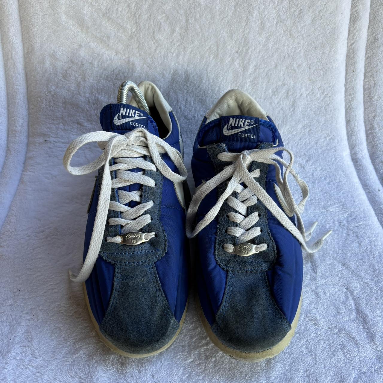 72 Nike Cortez Signal Royal Blue Suede Shoes Size 9. Depop