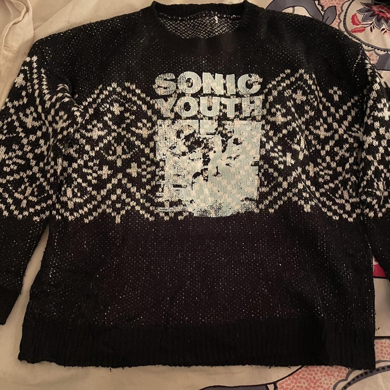 Sonic Youth sweater. Original screen print from... Depop