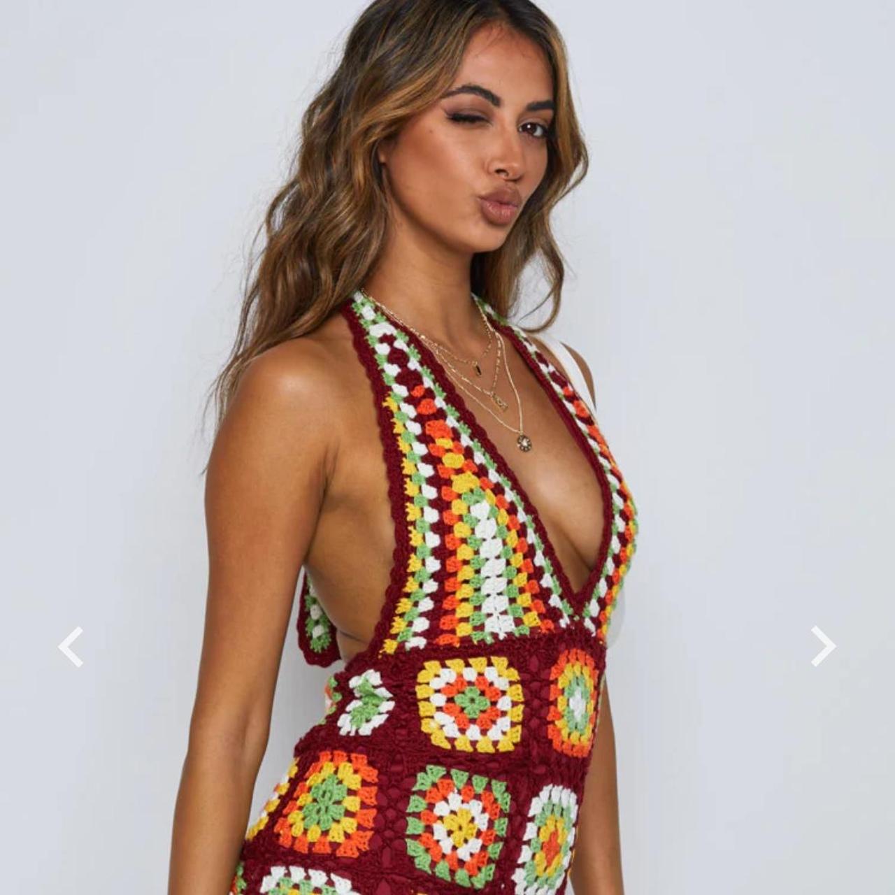 Harmon Crochet Dress Multi