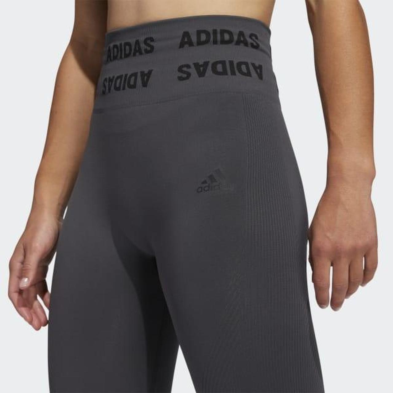 Womens high waisted compression 7/8 leggings adidas AEROKNIT 78