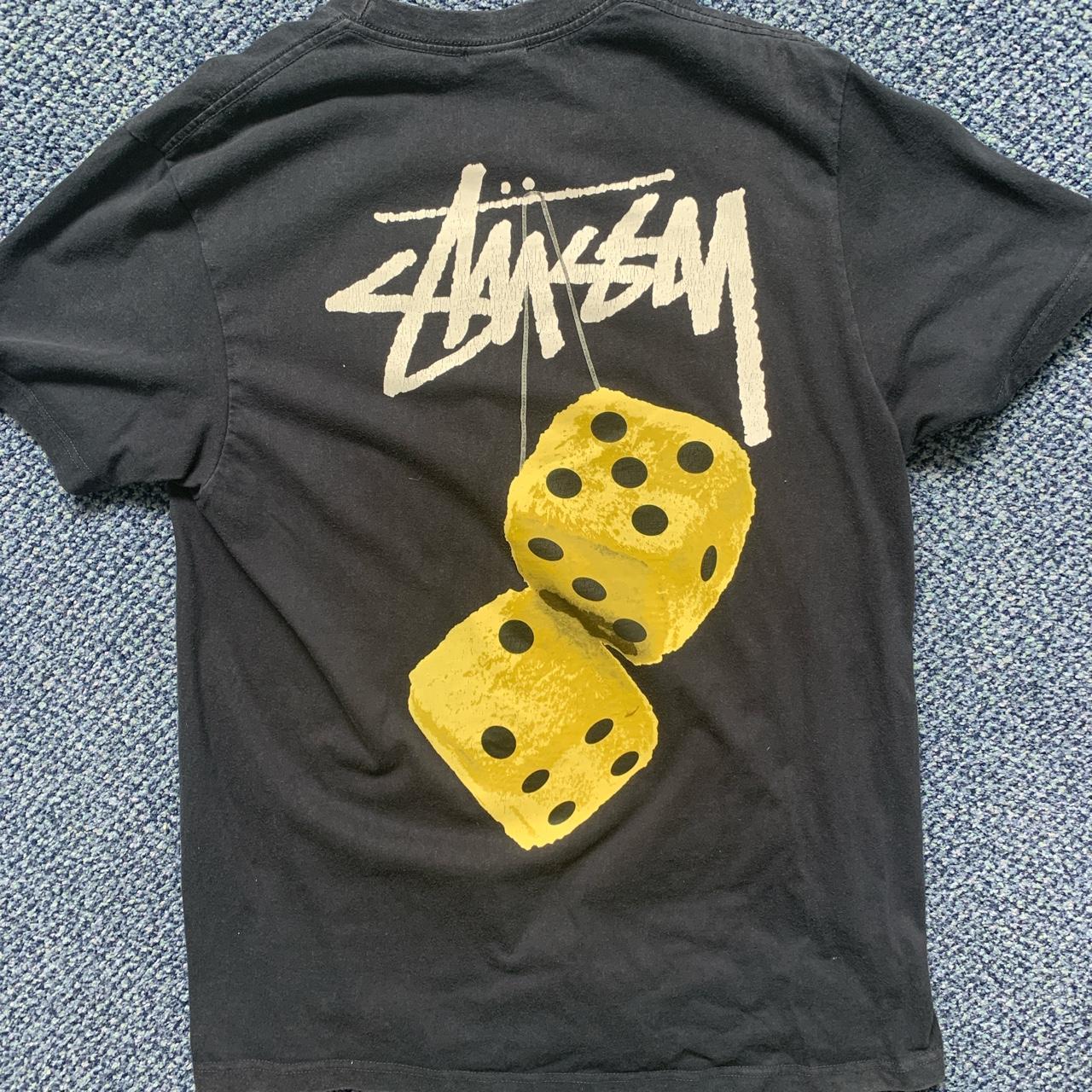 Stussy fuzzy dice t navy 100+ on StockX... - Depop