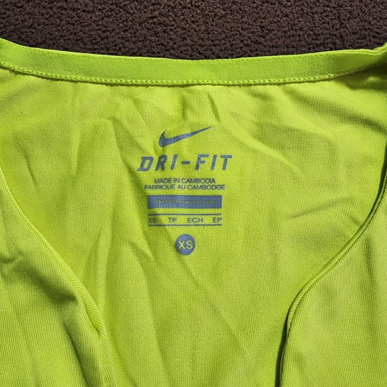 Nike Dri-Fit Women's Green Athletic Shirt Size... - Depop