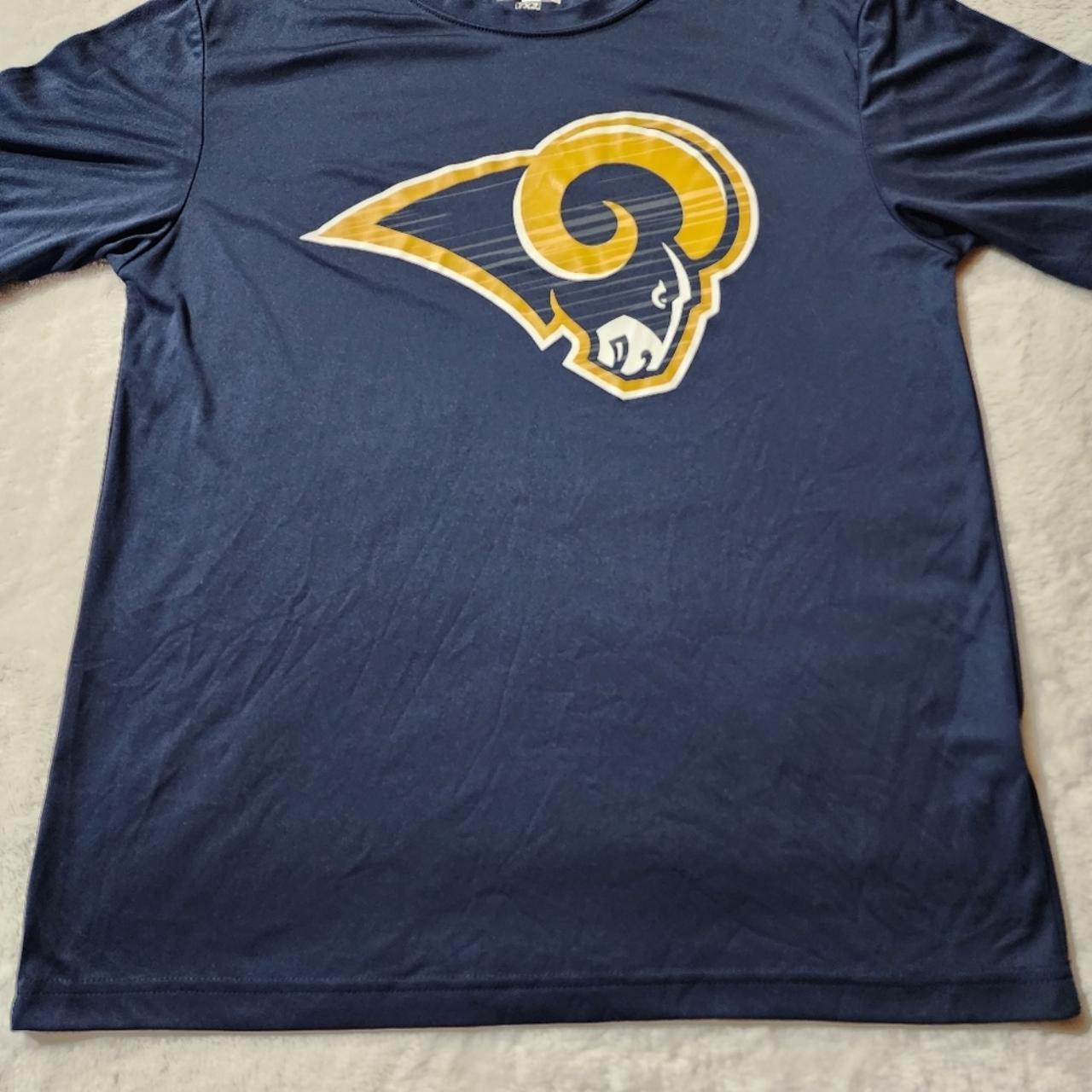 Men's NFL Team Apparel LA RAMS Blue Short Sleeve - Depop