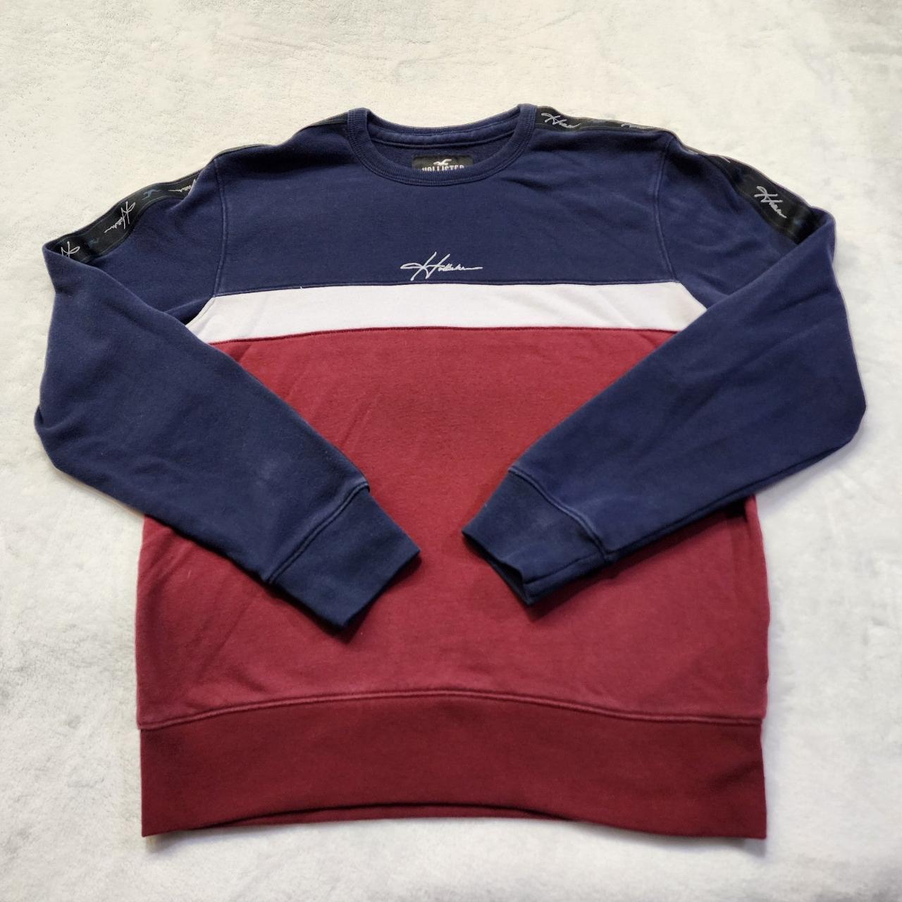 Logo tape crewneck sweatshirt hollister best sale