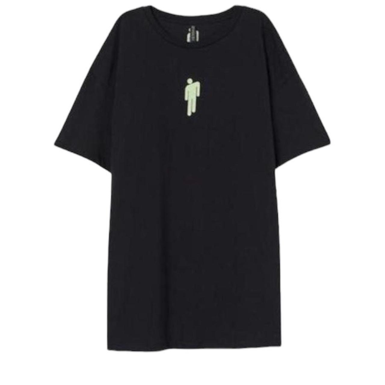 H&M Women's Green and Black Tshirt Depop