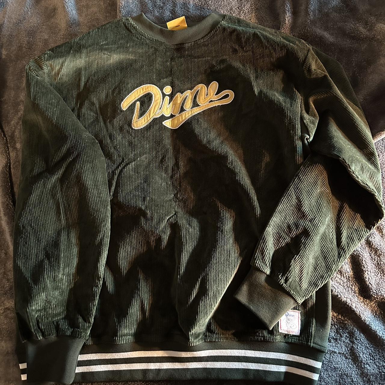 dime team corduroy crewneck Medium Only worn once,... - Depop