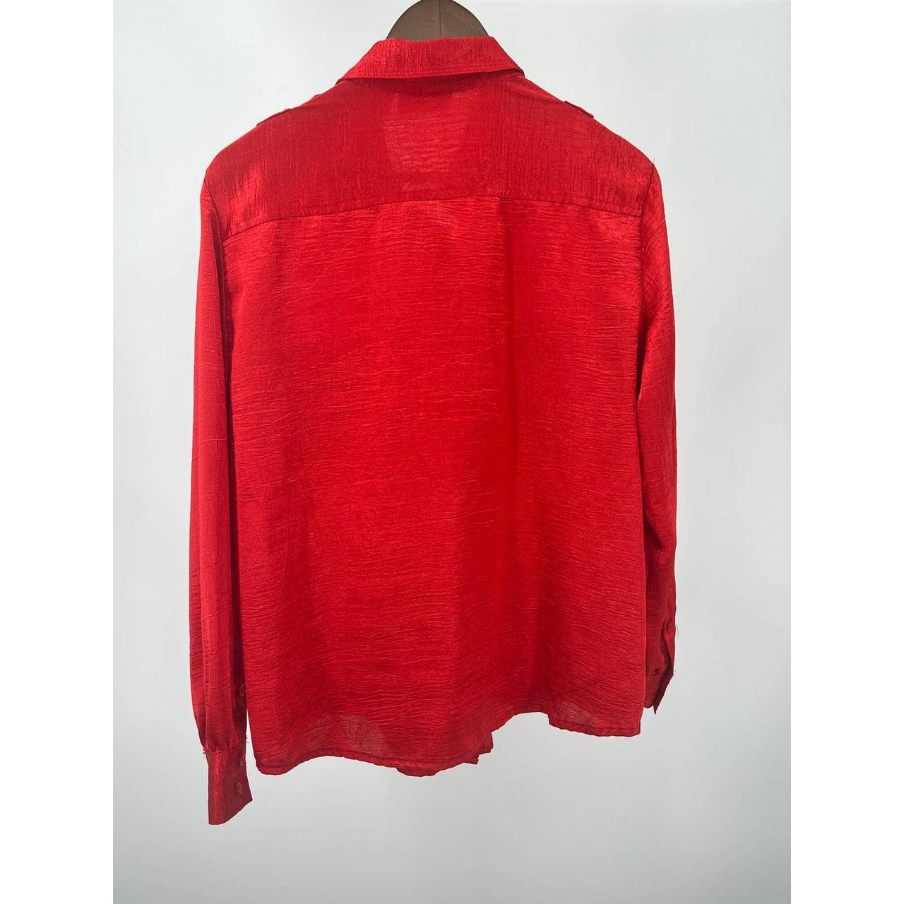 Source Unknown Women's Blouse - Red - L – Vintage… - image 2
