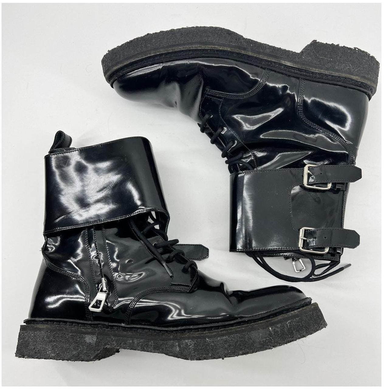 Balmain X H M Boots Patent Leather Avant Garde Shiny. Depop