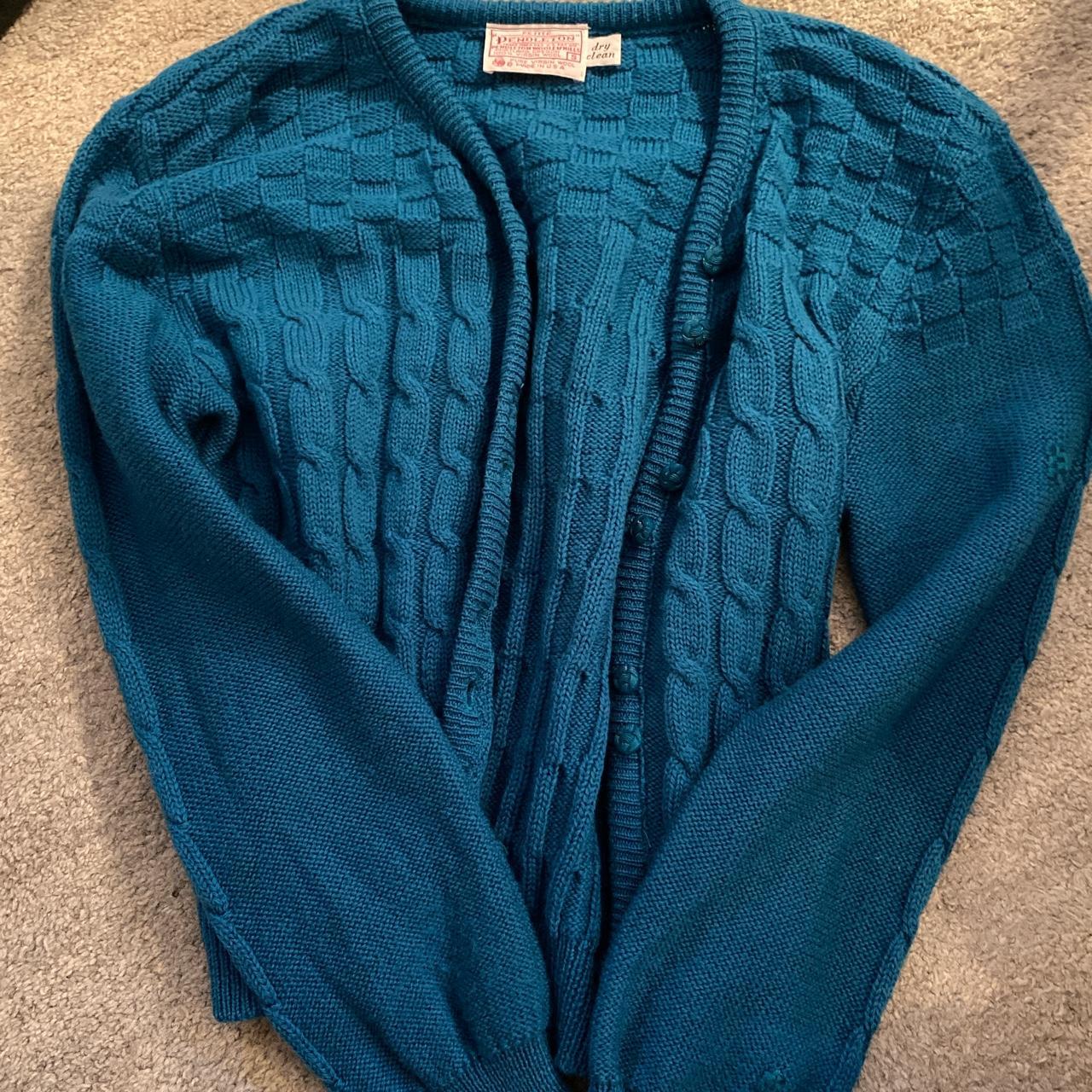 Wool Pendleton teal sweater Super warm and nice quality - Depop