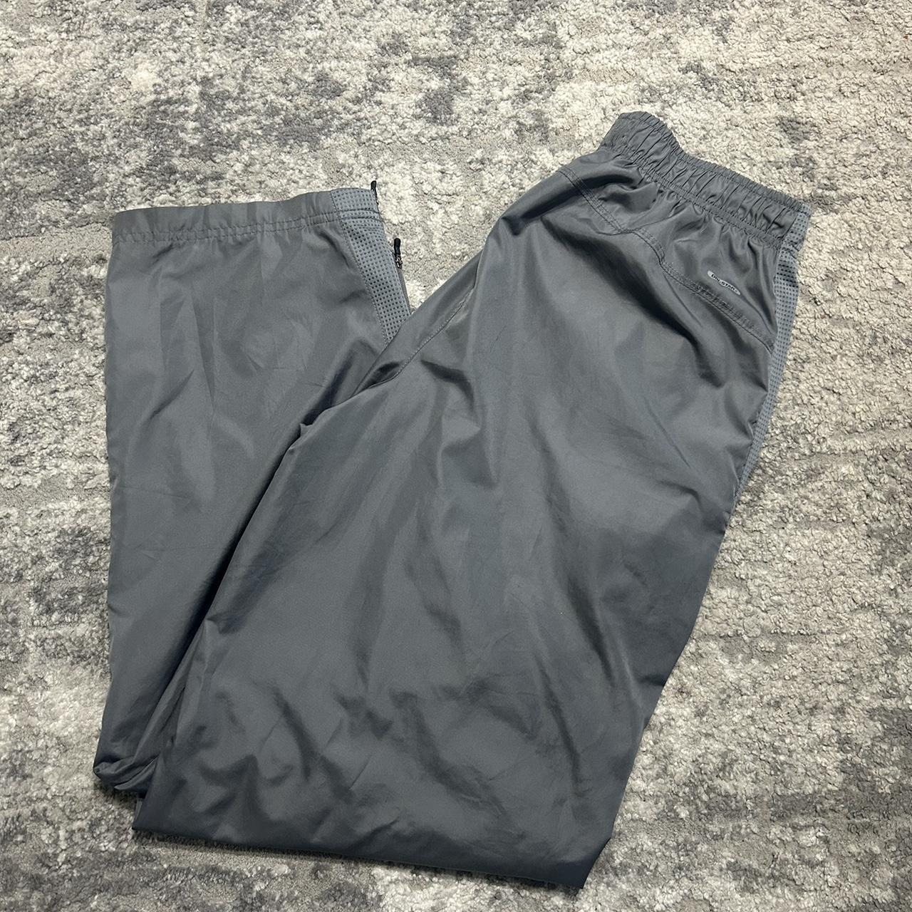 Starter grey/ reflective track pants good quality... - Depop