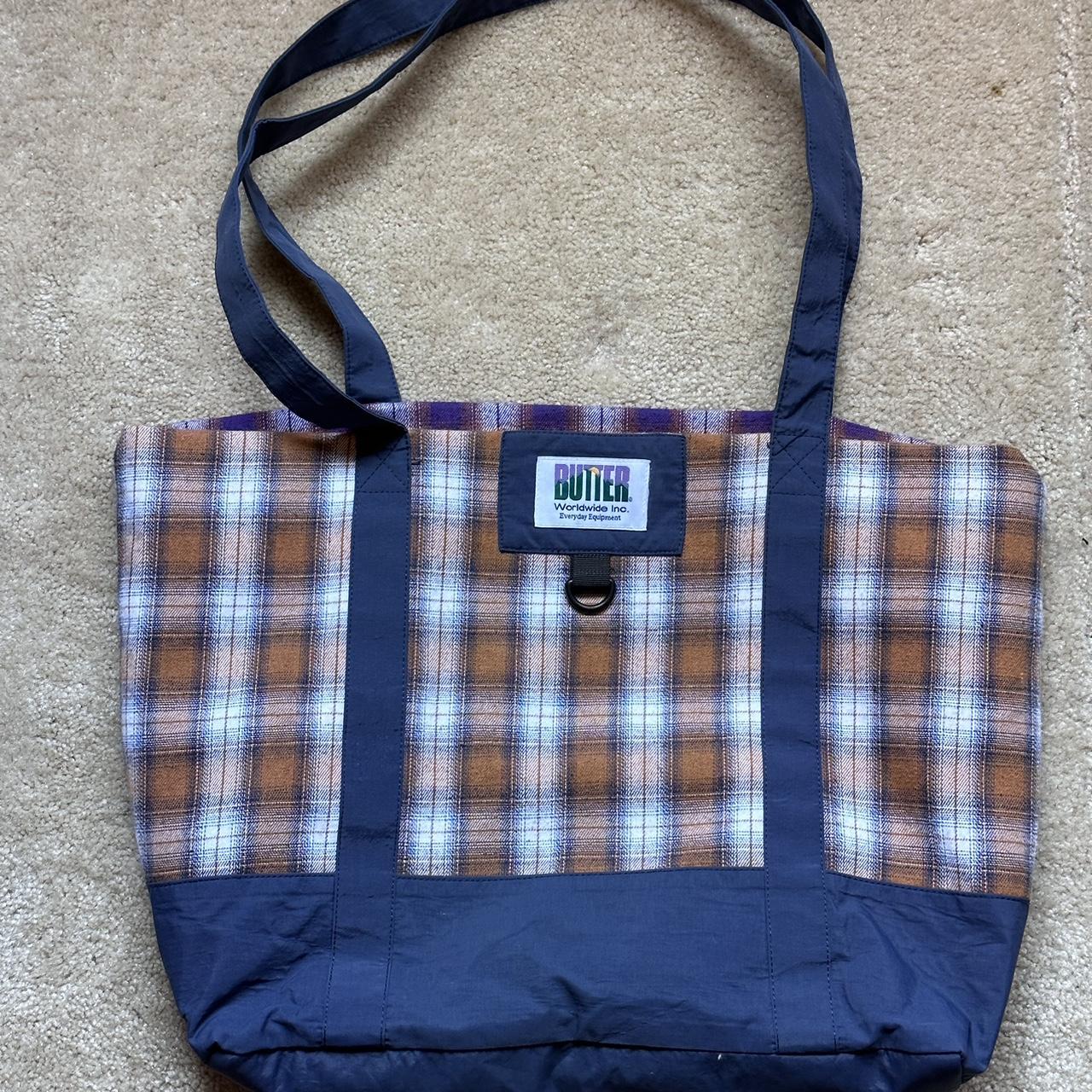 Flannel hotsell tote bag