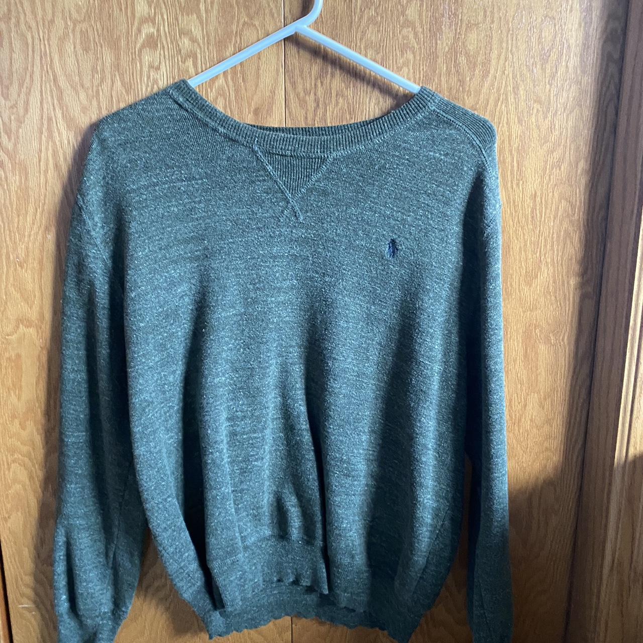 Polo Ralph Lauren Men's Green Jumper | Depop