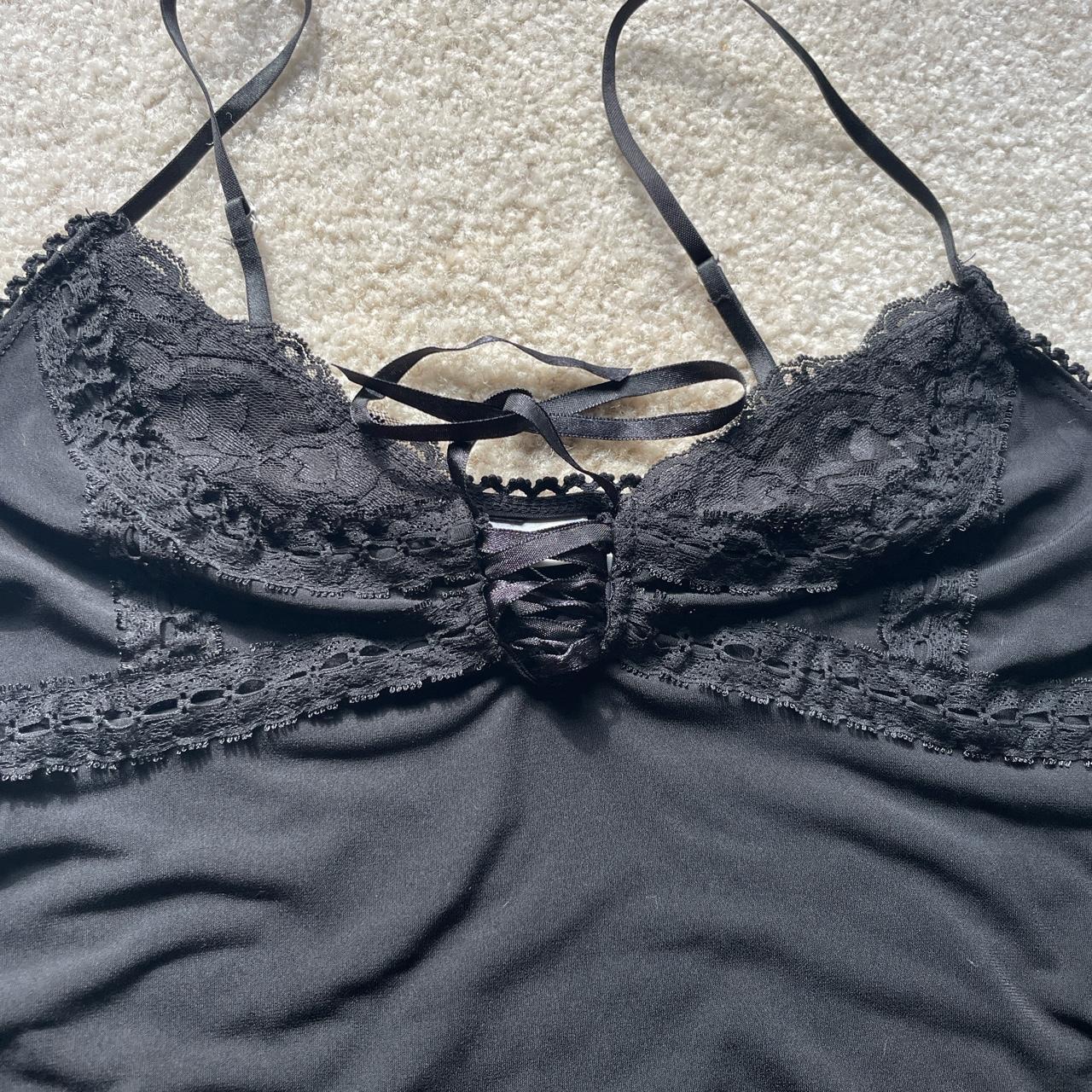 black y2k tank top