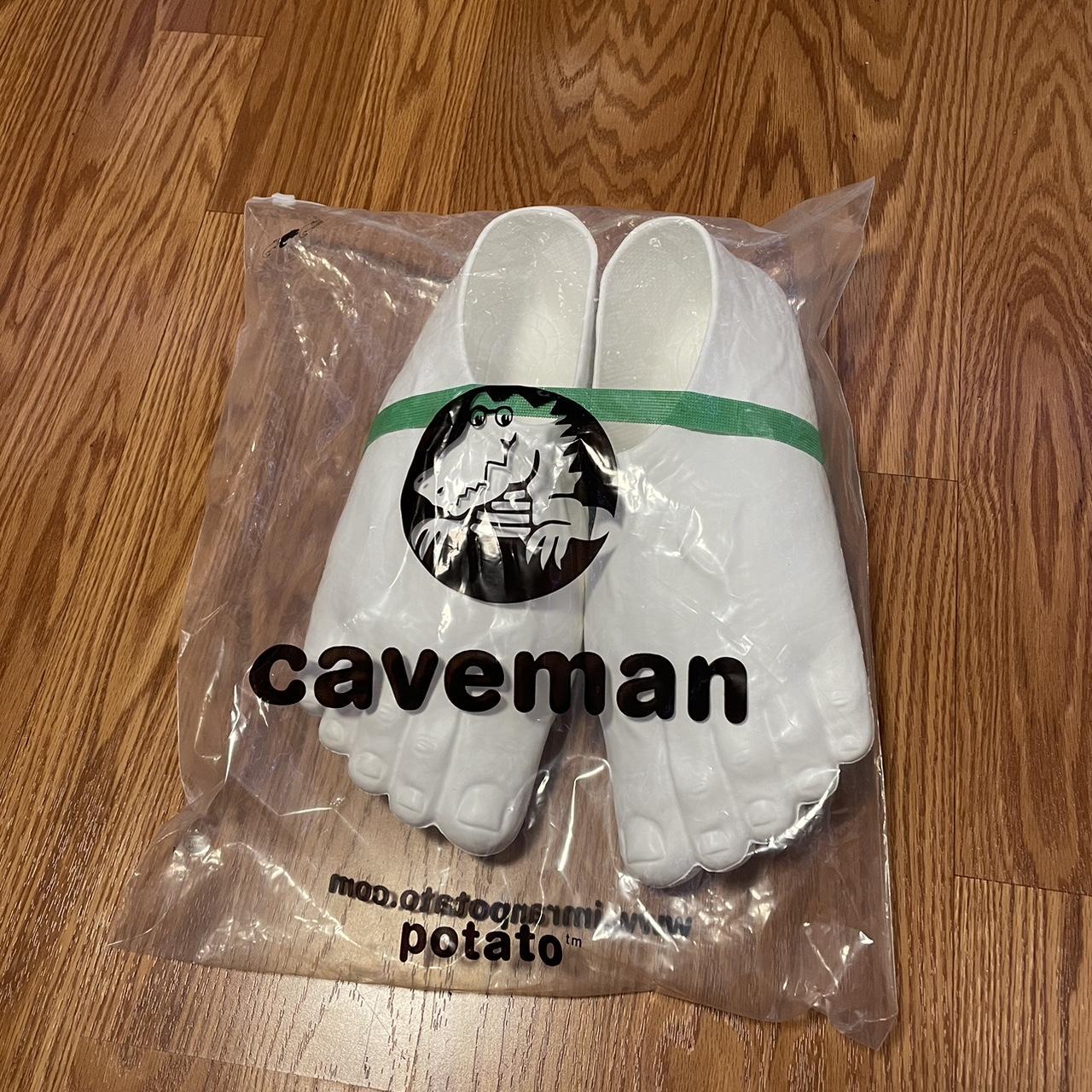 Imran Potato deals caveman crocs (white)