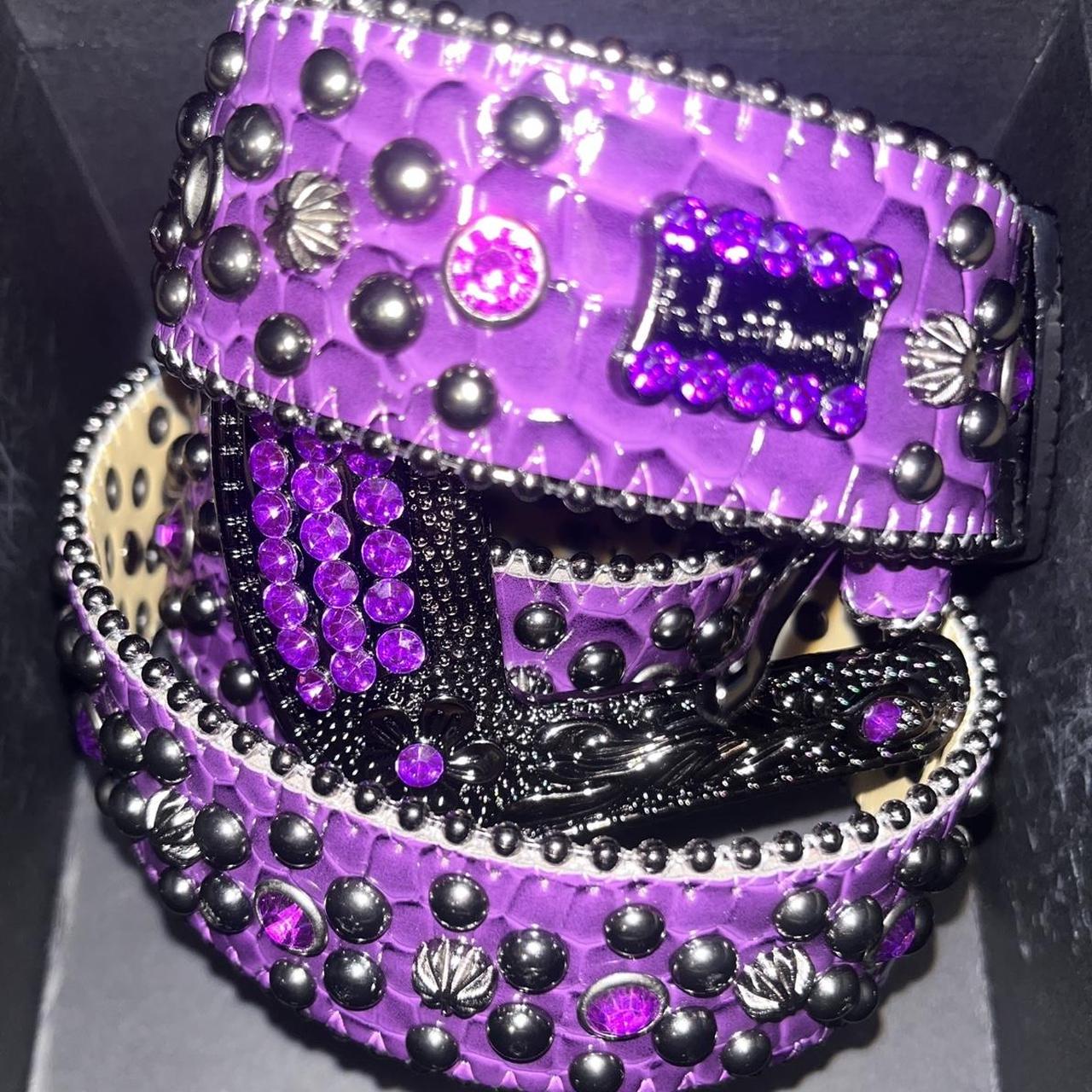 BB Simon belt Size 30 Purple - - - #y2k... - Depop