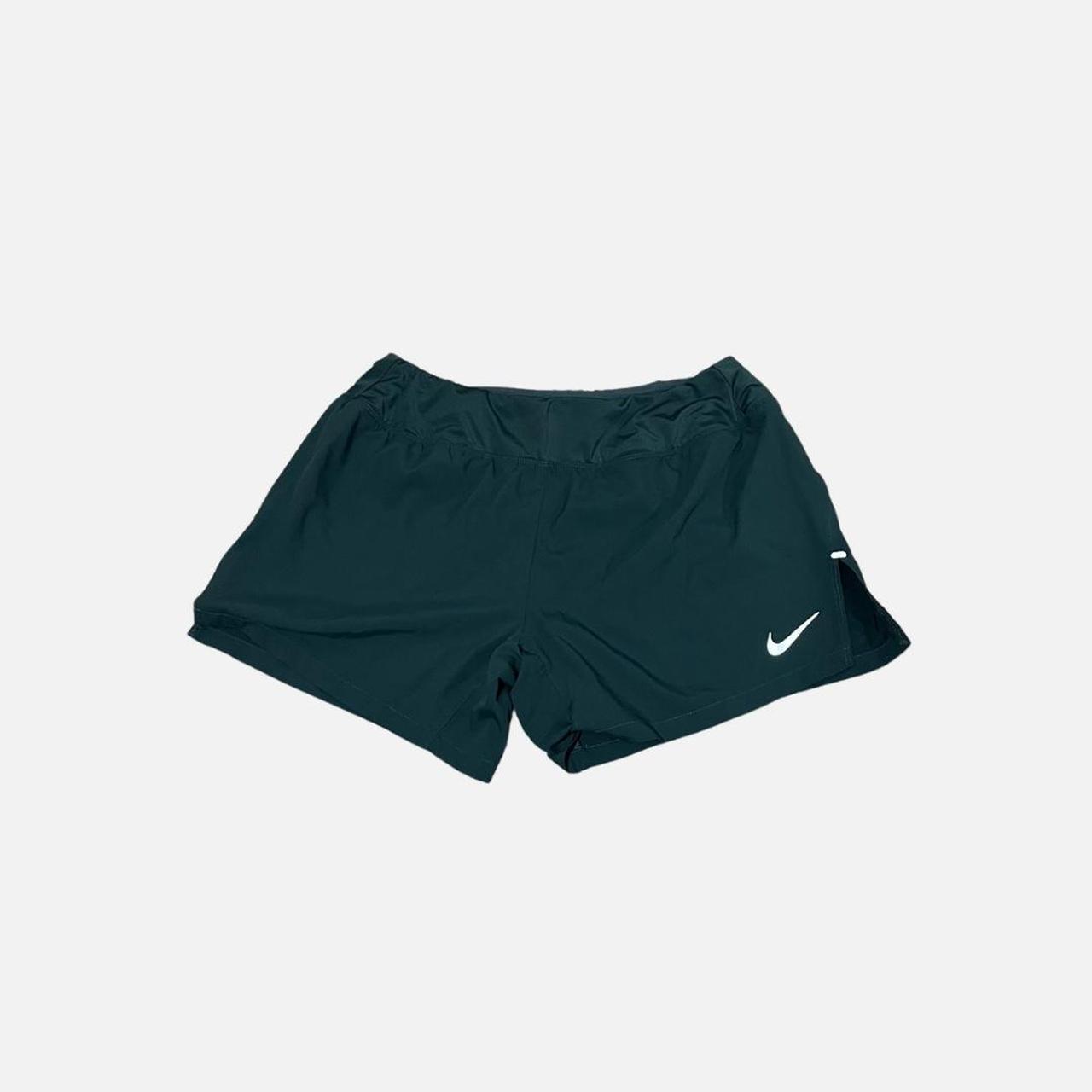 y2k dark teal Nike running shorts ✧ size: small ♡ - Depop