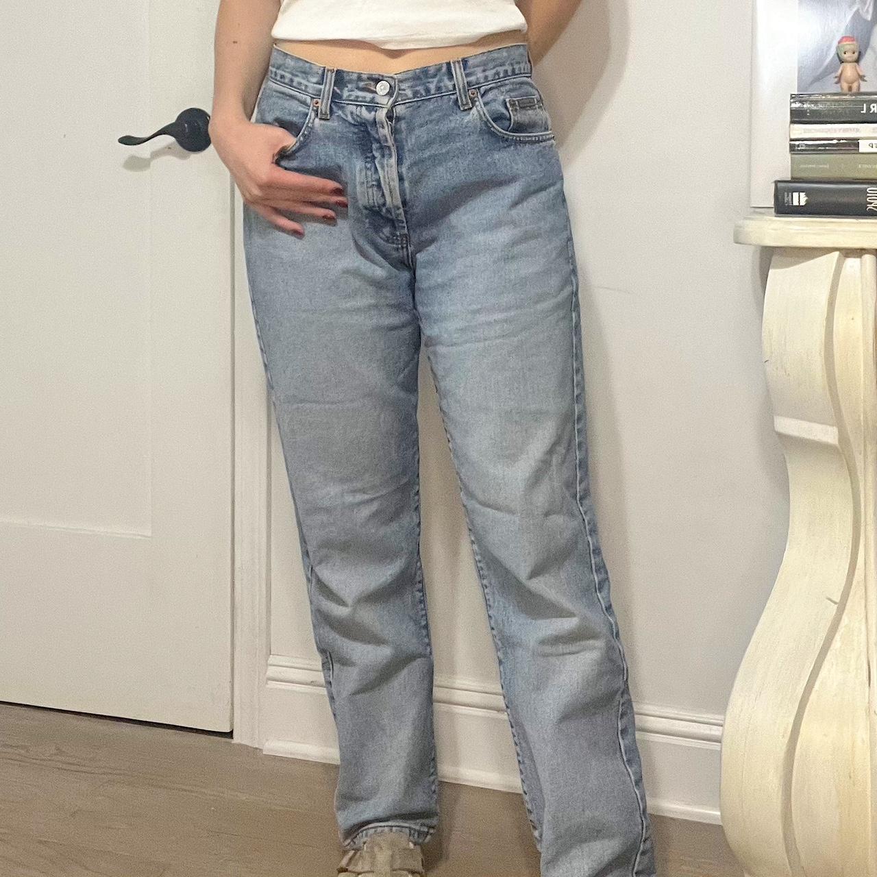 Vintage Calvin Klein Low Rise Baggy Jean size:... - Depop