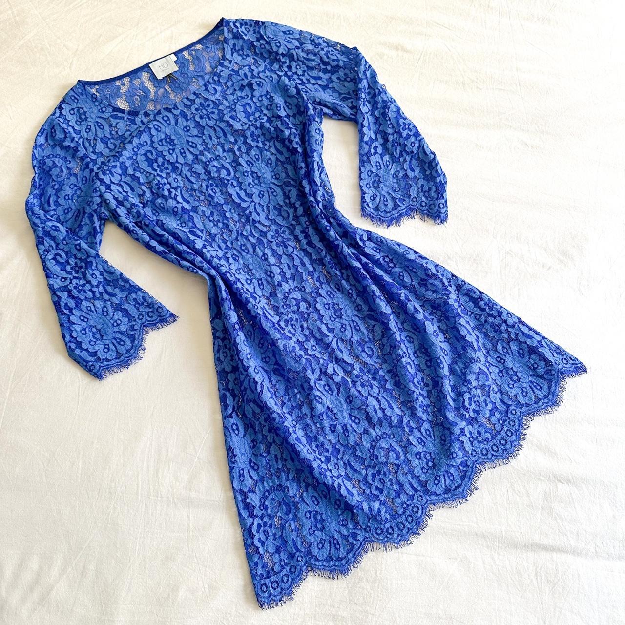 Anthropologie blue hotsell lace dress